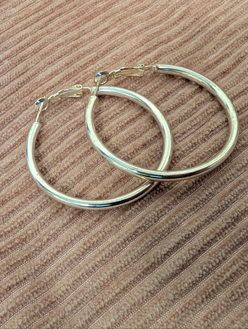 Classic Sterling Silver Hoop Earrings - Picture 3 of 8